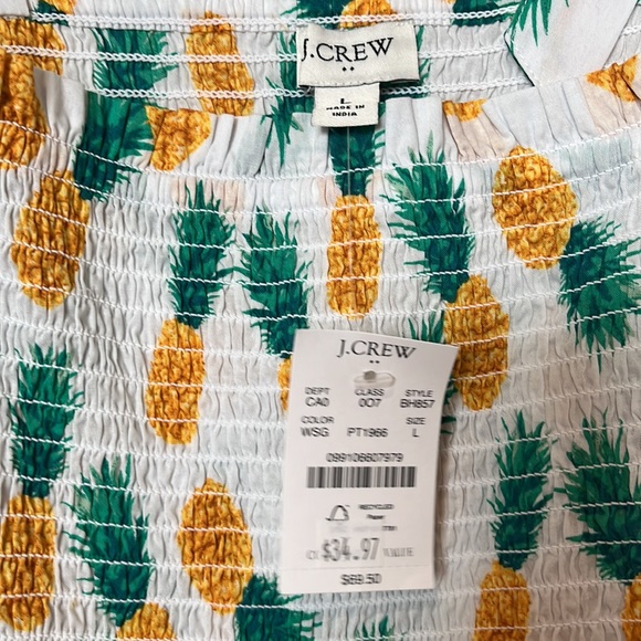Jcrew pineapple, sleeveless crop top - Picture 2 of 2